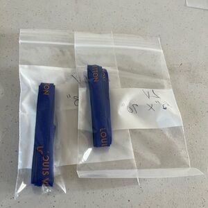 Louis Vuitton Blue and Orange Ribbon Set. A1